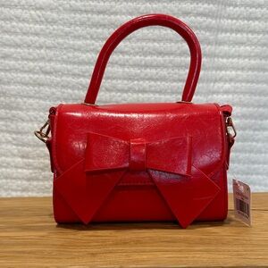 Red Bow Crossbody Handbag